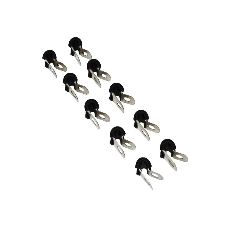 A-Team Performance 3/16-Inch Stainless Steel Brake Line Clips & Clamps - 3/16-Inch Black Industrial - Neoprene Cushion & Corrosion Resistant - Protects Brake & Fuel Lines & Cables - 10 Pack - Image 3